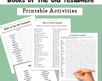 Books of the Old Testament Printable Activities Packet
