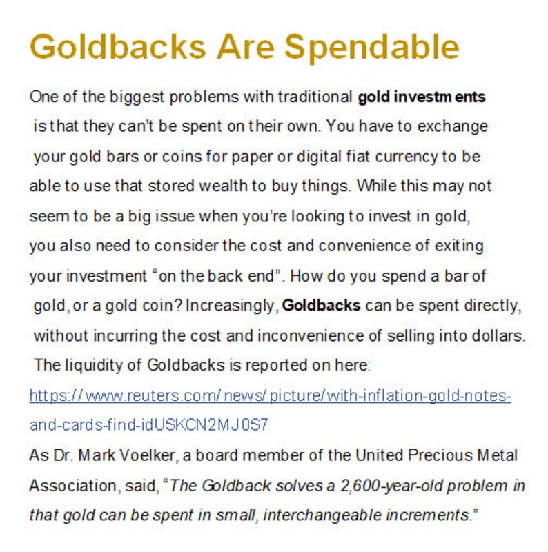 10 Pack of 24k Gold Utah, Nevada And/or Wyoming Goldbacks Etsy