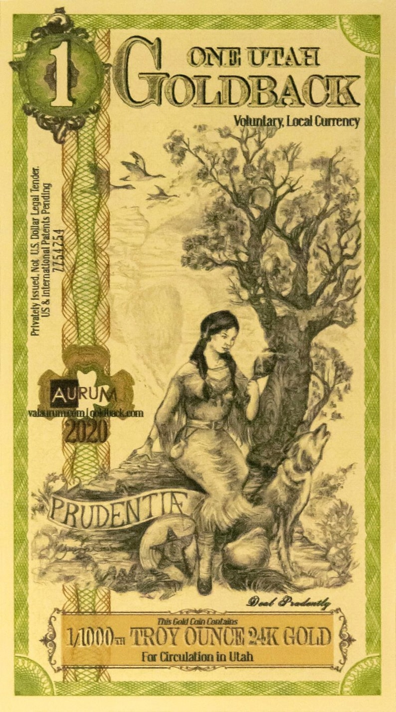 10 Pack of 24k Gold Utah, Nevada And/or Wyoming Goldbacks Etsy