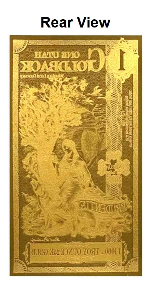 10 Pack of 24k Gold Utah, Nevada And/or Wyoming Goldbacks Etsy