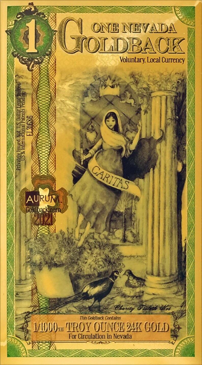 10 Pack of 24k Gold Utah Nevada And/or Wyoming Goldbacks Etsy