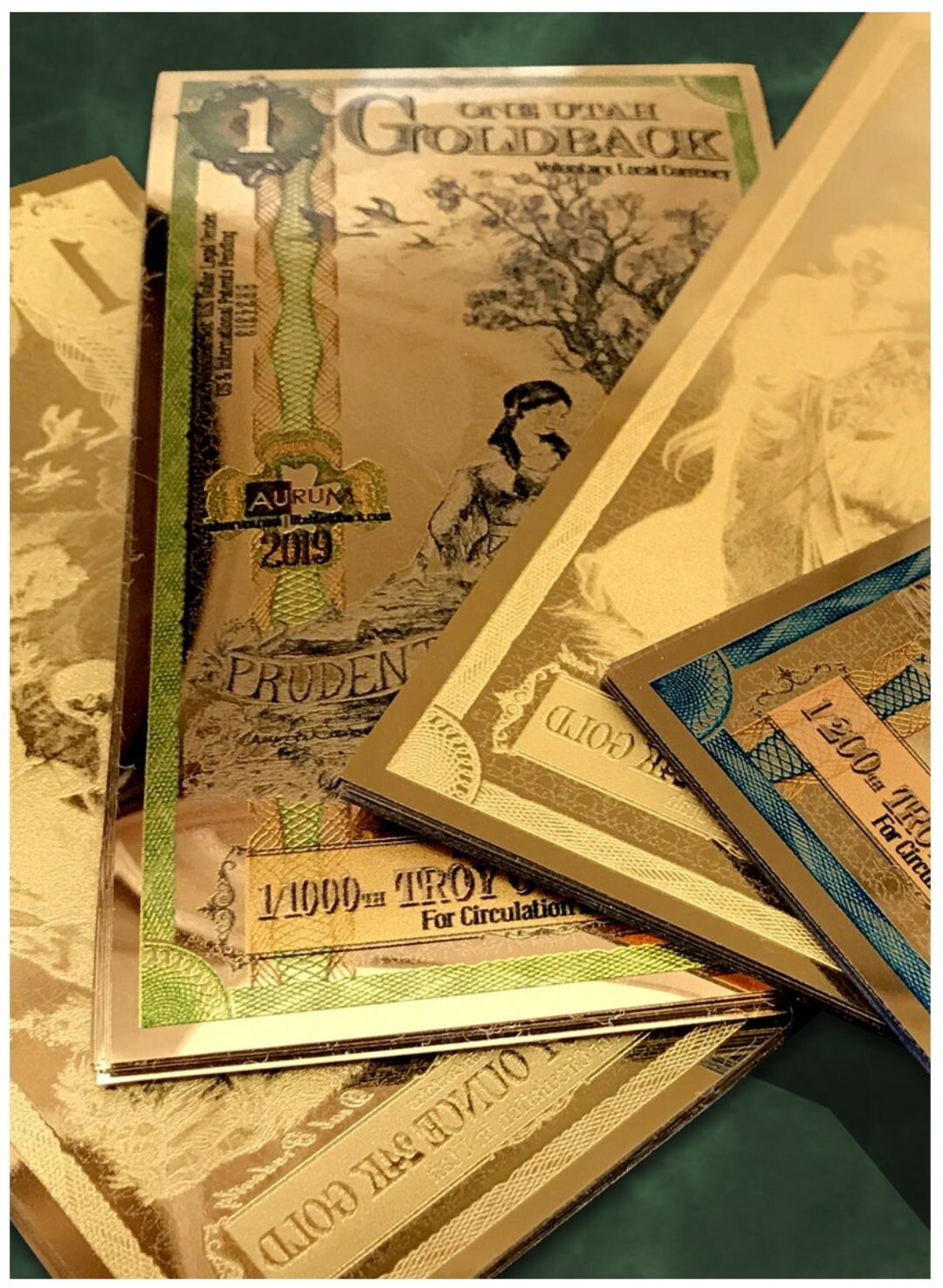 10 Pack of 24k Gold Utah, Nevada And/or Wyoming Goldbacks Etsy