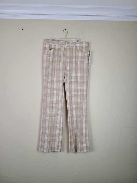 70s Leisure Pants Mens Plaid Haggar 38 X 34 Etsy Australia