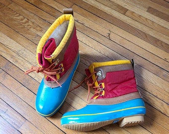 NEW 80s boots, Lands End, size 6, rare!! Duck Bean muck snow rain boot