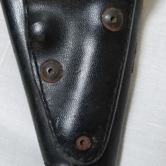 Vintage holster black leather Sam Brown - image 7