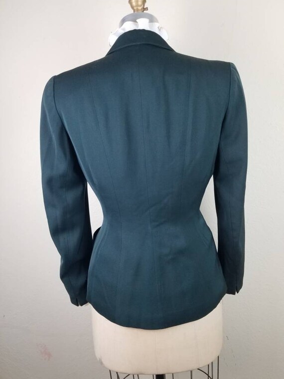 40s green blazer, ladies sportcoat, 40 - image 5