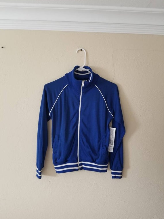 NOS NEW 70s track suit, blue, acrylic jogging suit