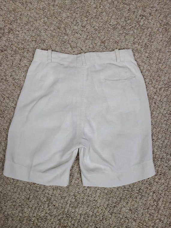 30s 40s boys linen suit, jacket and shorts set, s… - image 3