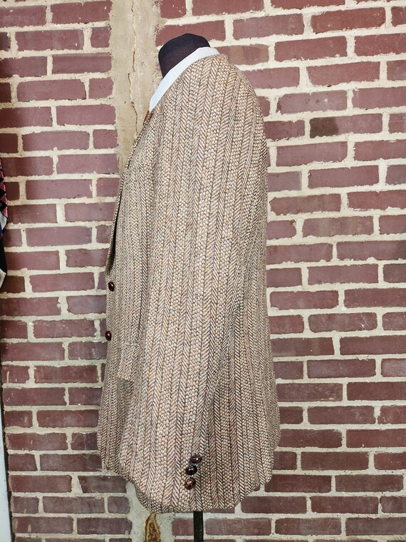 Vintage tweed sportcoat, 46R, mens wool blazer, l… - image 3