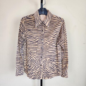 90s leather suede shirt, size 4, Company Ellen Tracy, leather top, button up