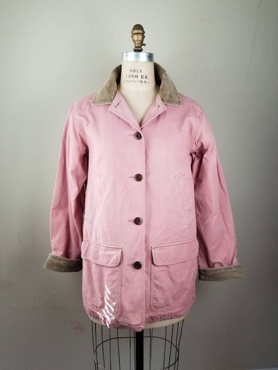 Ll Bean Barn Coat Salmon Ladies Medium Etsy