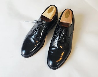 8 mens oxford shoes, vintage oxfords,  mens shoes,  black shoes, black leather, Dexter