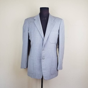 50s blazer, mens sportcoat, grey with red flecks, 42R