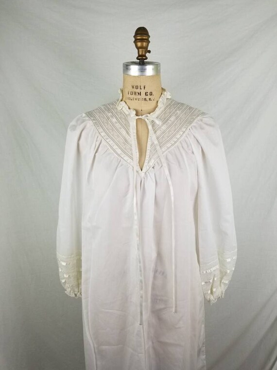 White nightgown, Victorian style medium, lace