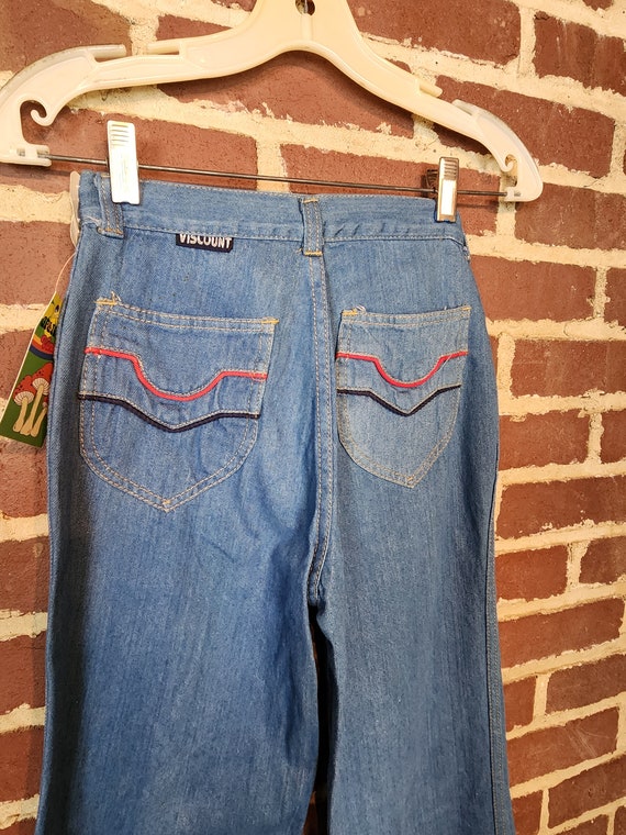 70s deadstock jeans, ladies, teen, size 5 Long, 2… - image 6