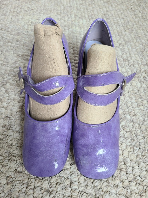 60s Mary Jane pumps, size 7 1/2, pumps, heels, la… - image 9