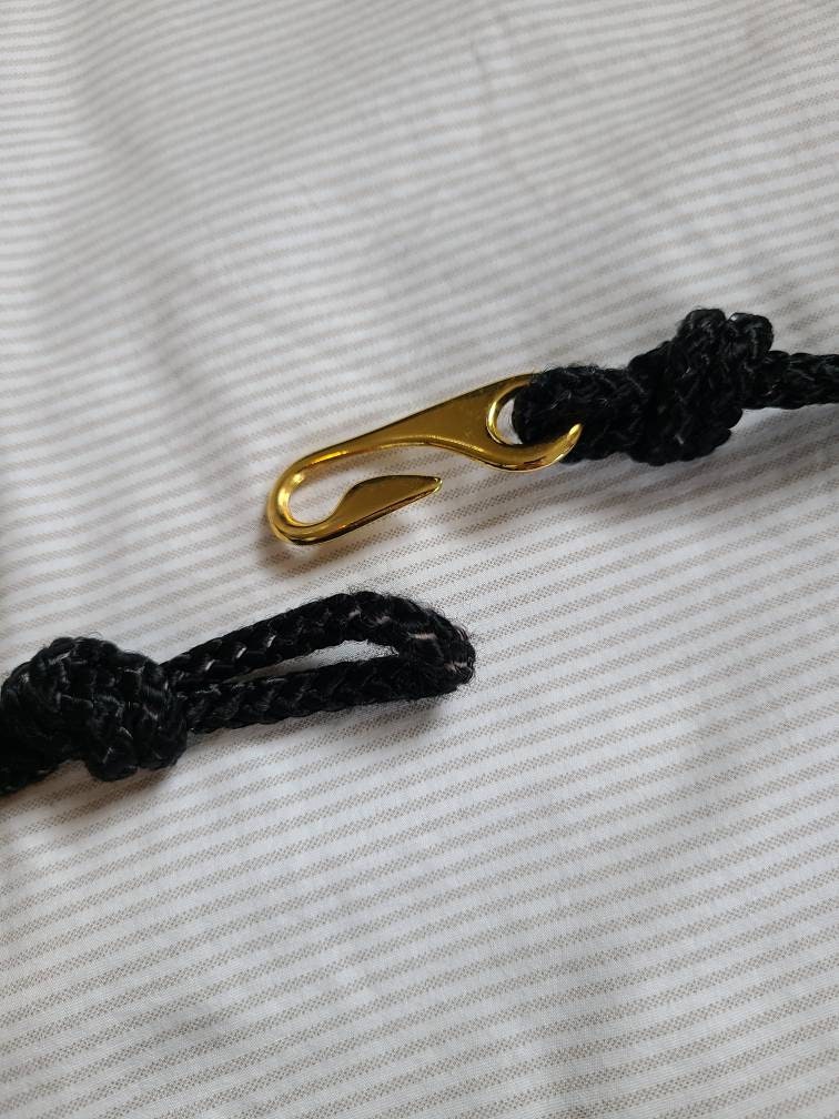 80s Rope Belt, Gold Black Twisted - Etsy display picture 1
