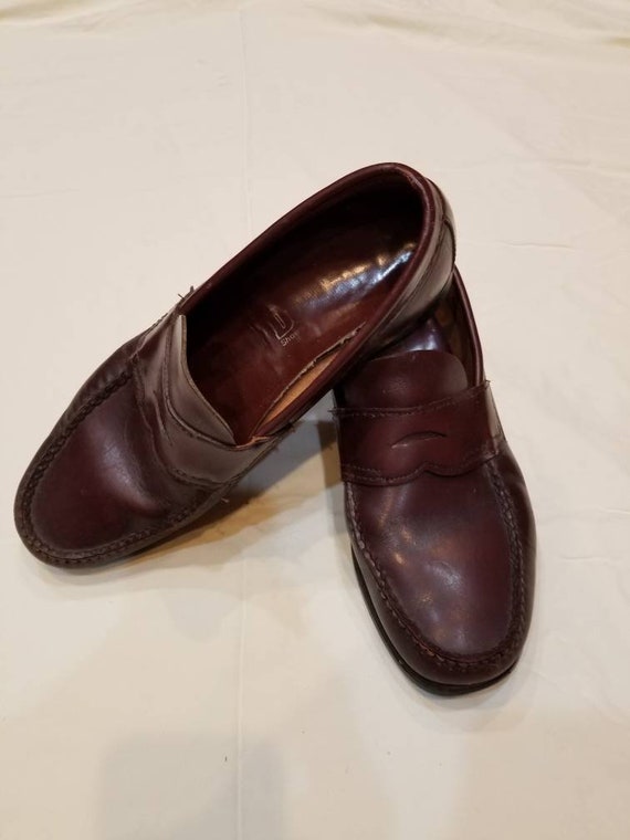 9 1/2 penny loafers,  80s Dexter, mens oxblood - image 2