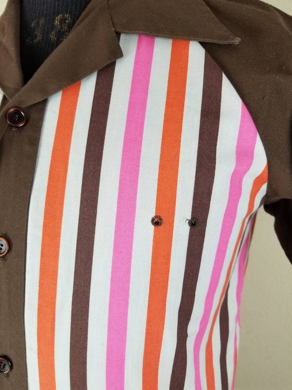 70s Restaurant Uniform Shirt Possibly 