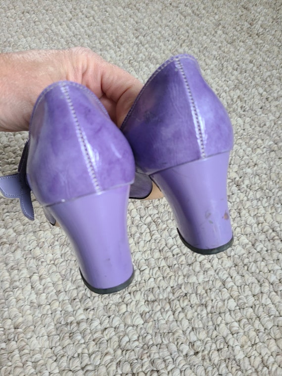 60s Mary Jane pumps, size 7 1/2, pumps, heels, la… - image 5