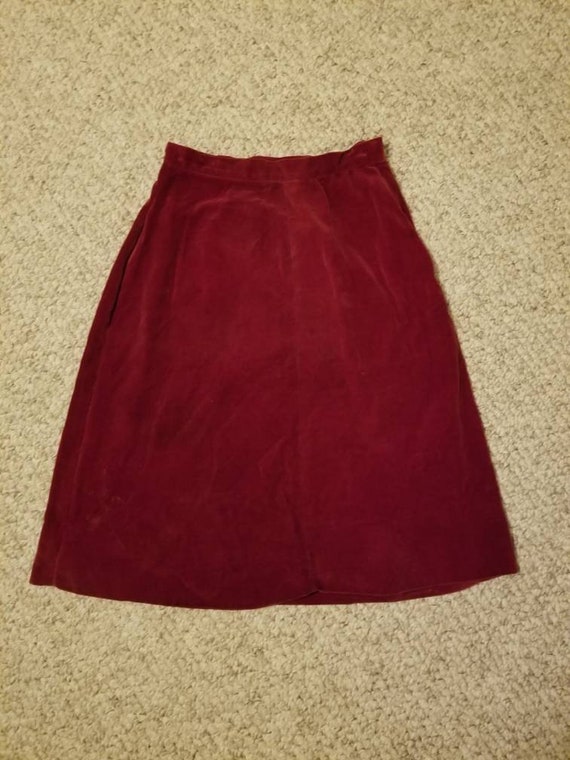 Vintage velvet girls two piece dress set, Victori… - image 4