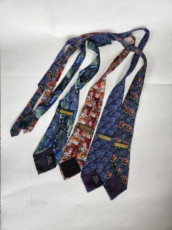 Lot of 4 vintage Jerry Garcia ties, J Garcia silk 