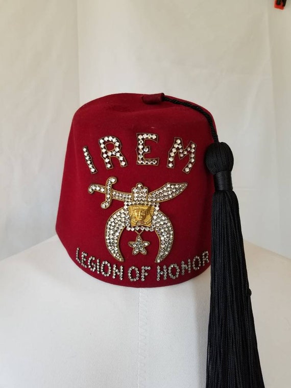 Irem Shrine fez, Legion of Honor, size 7, Shriners