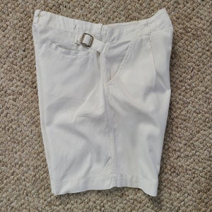 40s 50s boys shorts, white cotton twill, Kaynee 12, button fly image 3