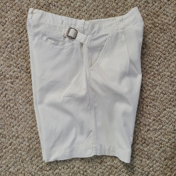 40s 50s boys shorts, white cotton twill, Kaynee 1… - image 3