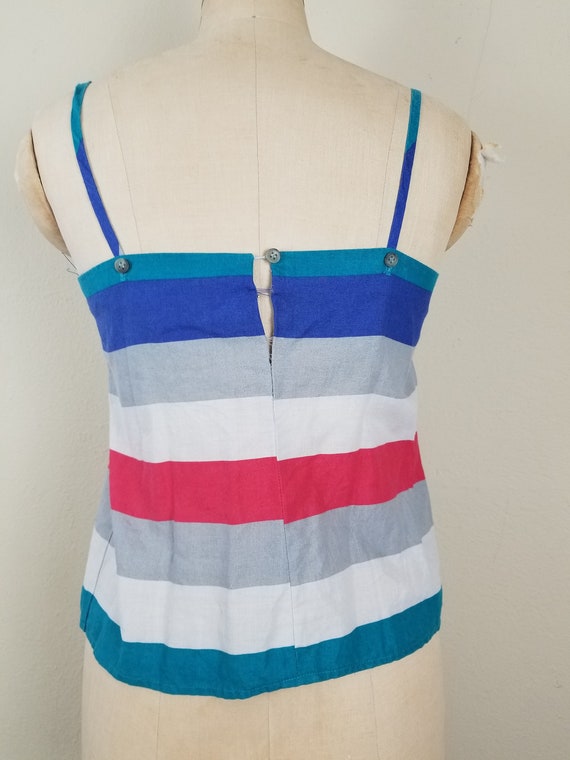 40s summer dress, 2 piece, skirt and sleeveless t… - image 9