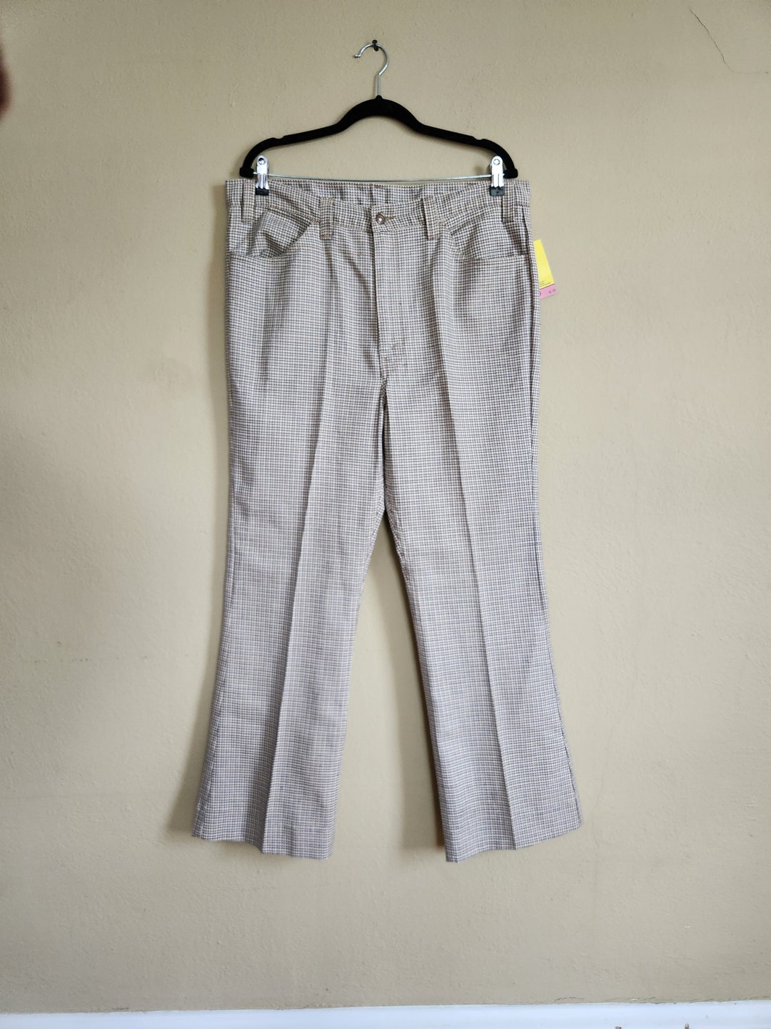 70s Beige Wide Leg Levi’s Pants (S)