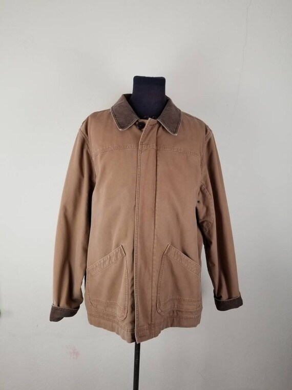 Ll Bean Barn Coat Xxl Mens Field Jacket Brown Etsy