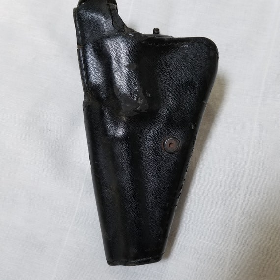 Vintage holster black leather Sam Brown - image 2