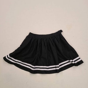 Navy and White Pleated Cheerleading Skirt Etsy