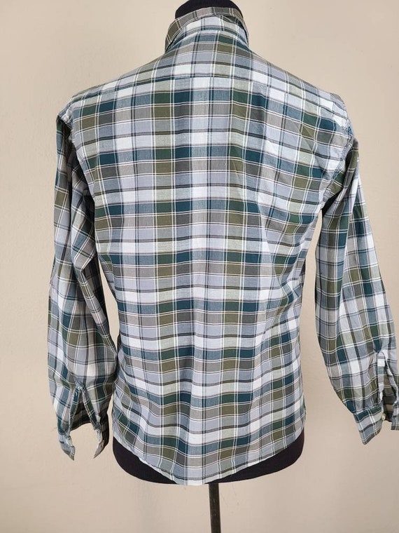 40s shirt, mens, 16 x 33, plaid - image 3
