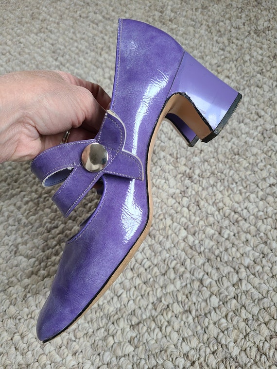 60s Mary Jane pumps, size 7 1/2, pumps, heels, la… - image 8