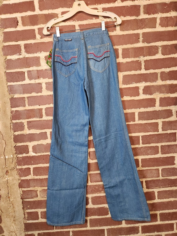 70s deadstock jeans, ladies, teen, size 5 Long, 2… - image 3
