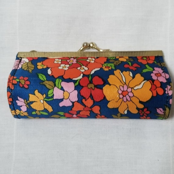 Small vintage bag floral 60s-70s cosmetic bag - image 3