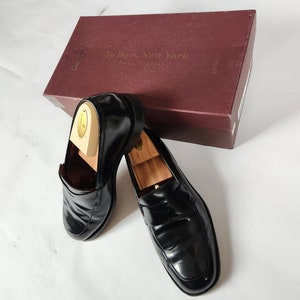 9 penny loafers, mens, leather loafers, black, To Boot New York in original box