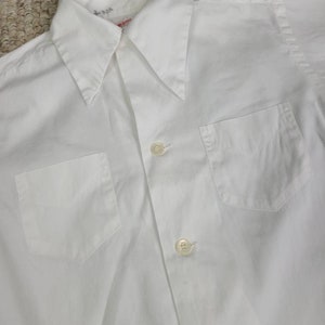 30s 40s boys white shirt, short sleeved, button up, size 12, Saks Fifth Avenue image 4