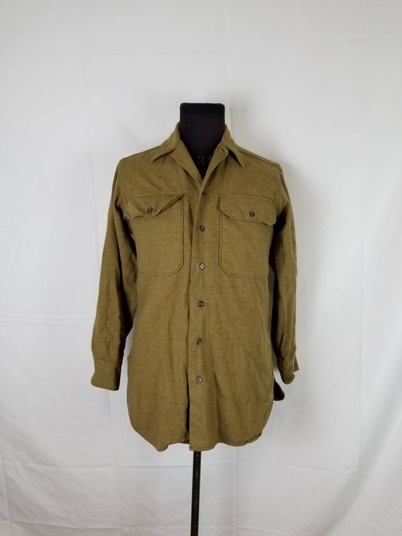 WWI uniform 2 pc, wool shirt and jodphurs, army gr