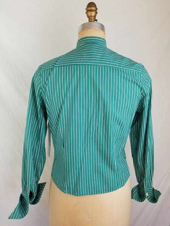 Vintage blouse with french cuffs and nice detaili… - image 2