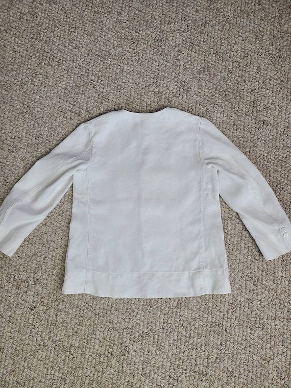 30 40s boys linen suit, jacket and shorts set, wh… - image 4