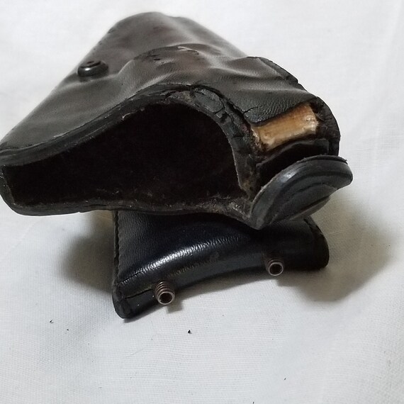 Vintage holster black leather Sam Brown - image 10