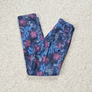 LuLaRoe Pants Womens One Size Skinny Stretch Floral Pull On