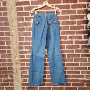 70s deadstock jeans, ladies, teen, size 5, 7 or 9 Long, VISCOUNT, vintage denim, new old stock, wide leg flare