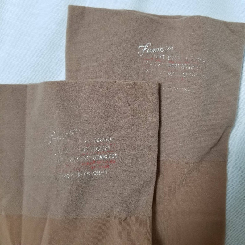 Vintage stockings 10 1/2-11 support hosiery nylons bild 3
