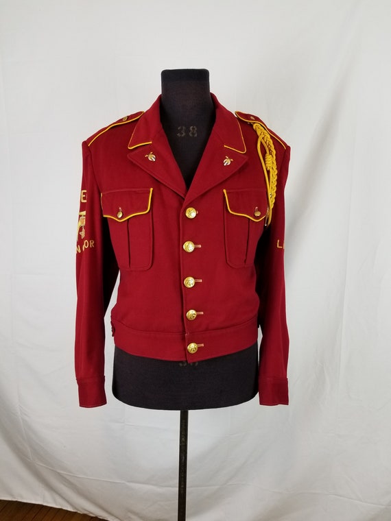 Vintage Irem Shrine Legion of Honor burgundy jacket 42 A.W. Gery