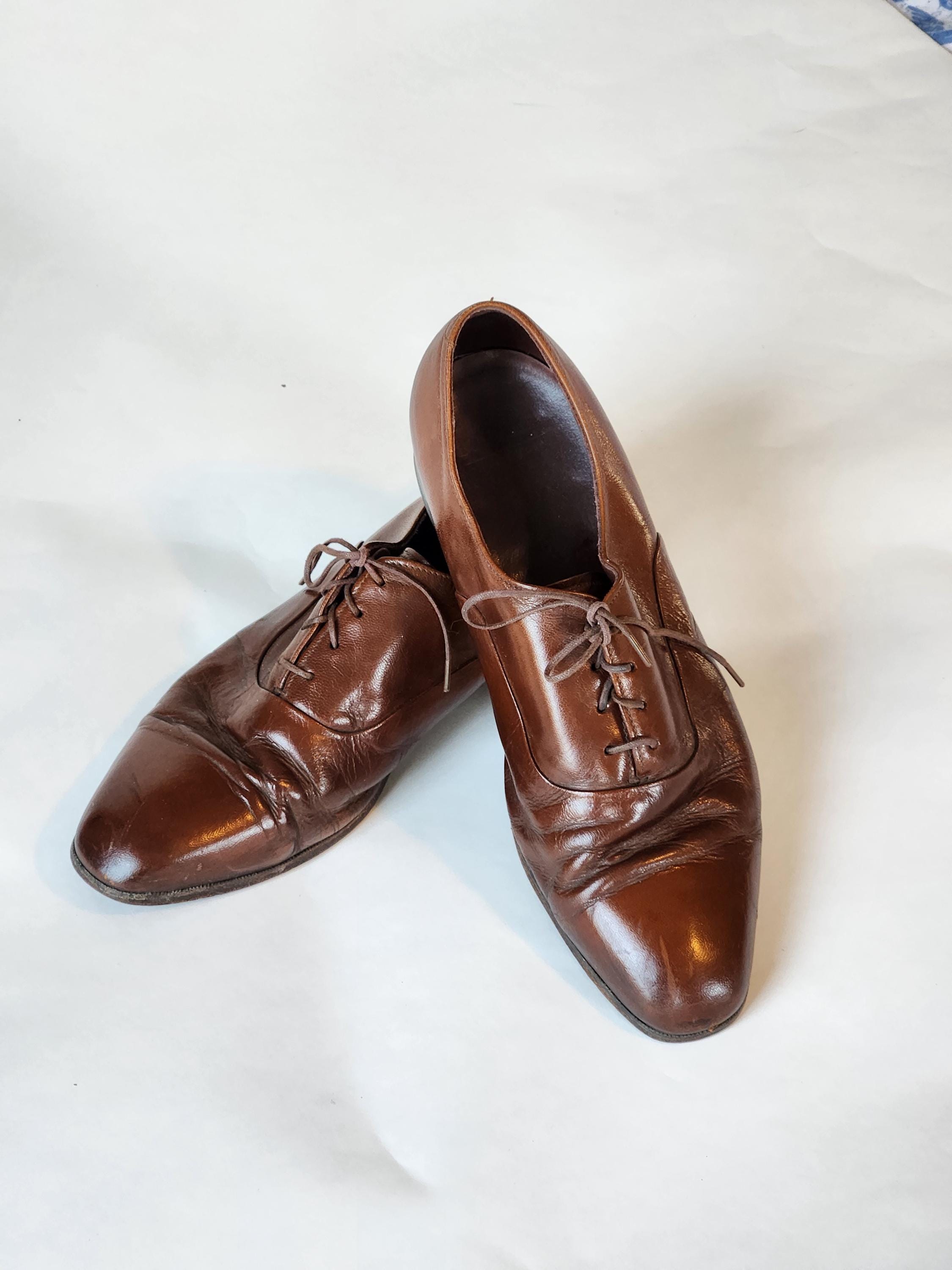 Vintage Bostonian Strada Split Toe‎ Oxford In Brown Leather U.S. Mens Sz 12 M Bostonian Strada Mens Size 8.5 M Vintage Mens | Mercari main image 2