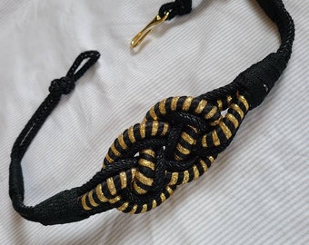 80s Rope Belt, Gold Black Twisted - Etsy display picture 2